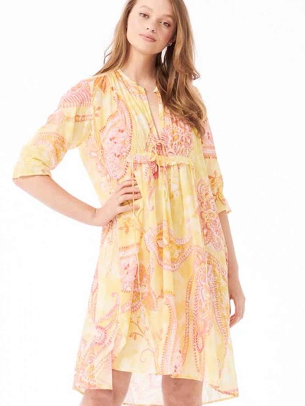 OneSeason Australia Audrey Dress M 100% Cotton Paisley Maxi Dress Boho Resort